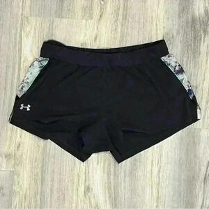 Under Armour Women's Launch 3'' Lined Running Athletic Shorts Printed Size L